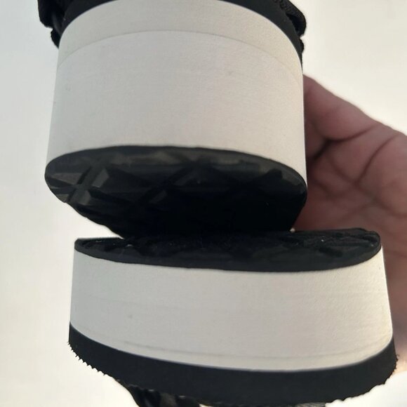 Teva Flatform Universal Black Platform Strappy Sandals Womens Size 10 Shoes - Picture 6 of 8